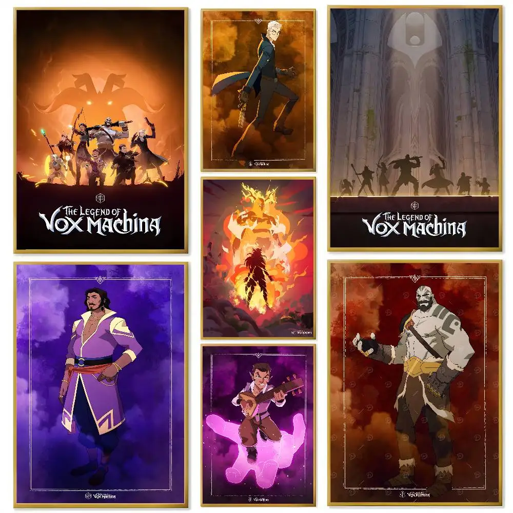 

Anime The Legend of V-Vox Machina Poster HD art sticky wall waterproof home living room bedroom bar aesthetic decoration