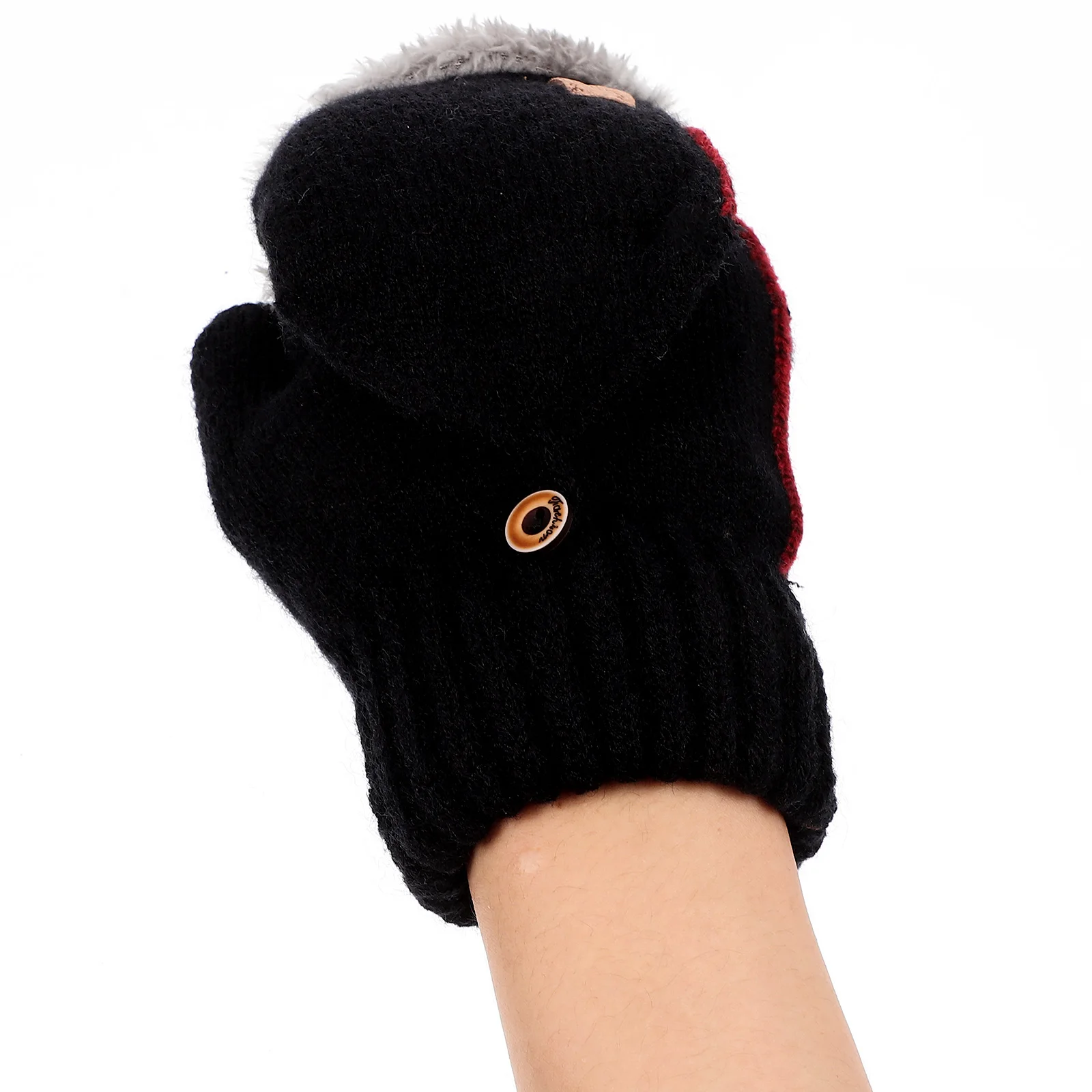 

Winter Warm Fluff Gloves Women Fuzzy Cycling Windproof H Keep Prop Anti Cold Soft Elastic Kids Adults