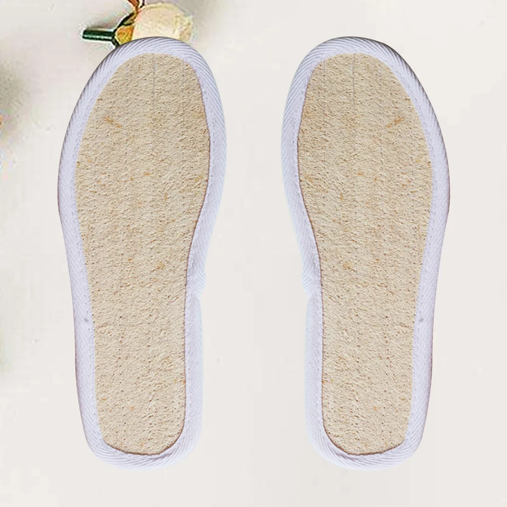 Semelles intérieures luffa respirantes et absorbant la sueur, accessoires de chaussures confortables pour femmes, semelles de sport, outil de soins des pieds