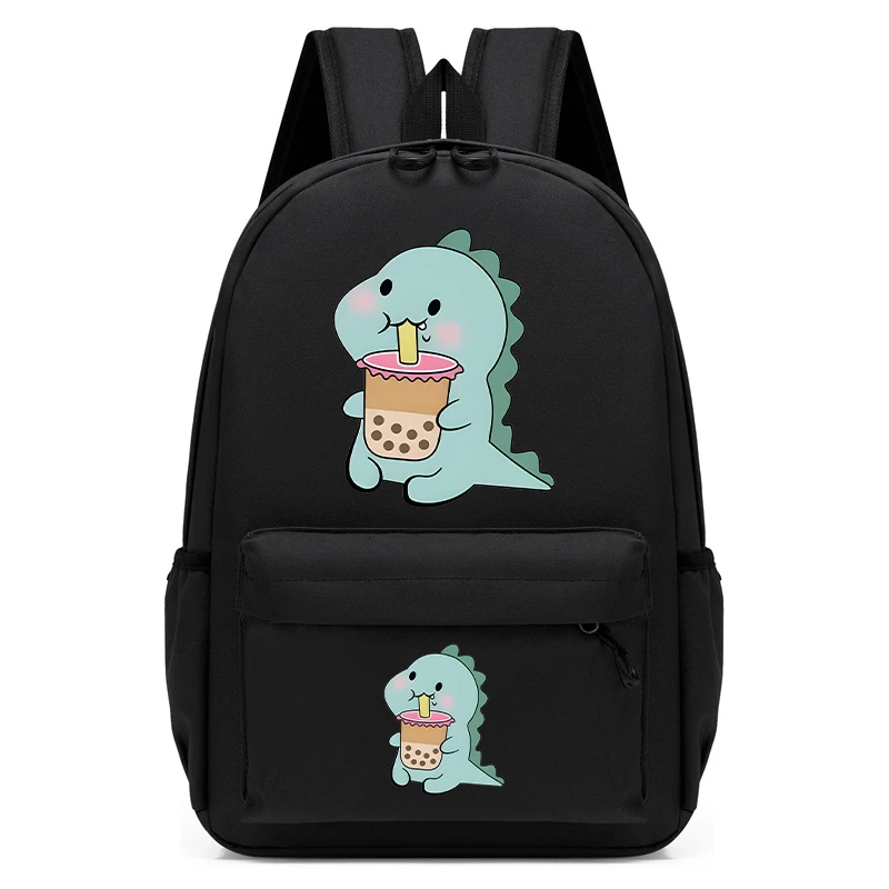 

Funny Children's Gift Schoolbag Dinosaur and Milk Tea Anime Backpack Cartoon Cute Backpack Small Backpack Kindergarten Schoolbag