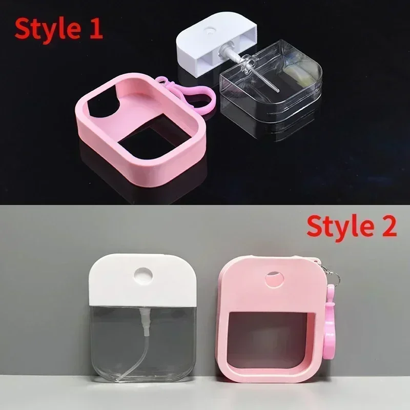 CNKESS 38 مللي رذاذ صغير معقم رذاذ نباتي معقم لليدين مع سلسلة مفاتيح عطر كحول زجاجة رذاذ الماء 2028 #6