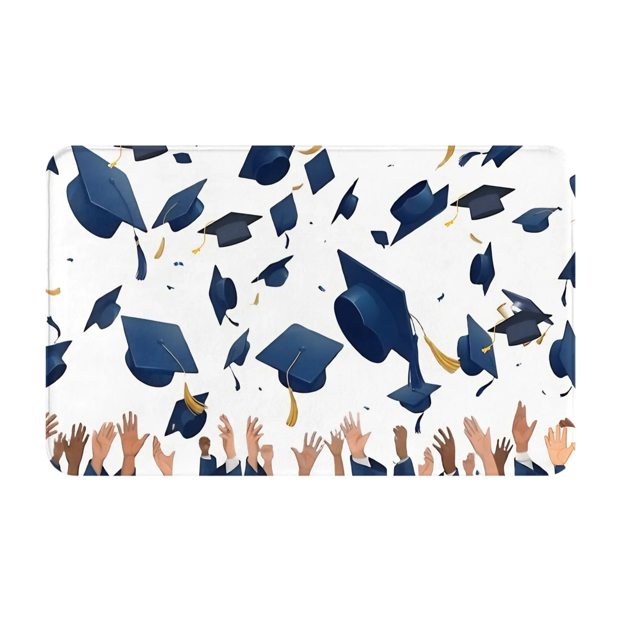 Graduation Caps Graduation Day Decorations Bedroom Mat class of 2026 Doormat Kitchen Carpet Balcony Rug Home Decoration