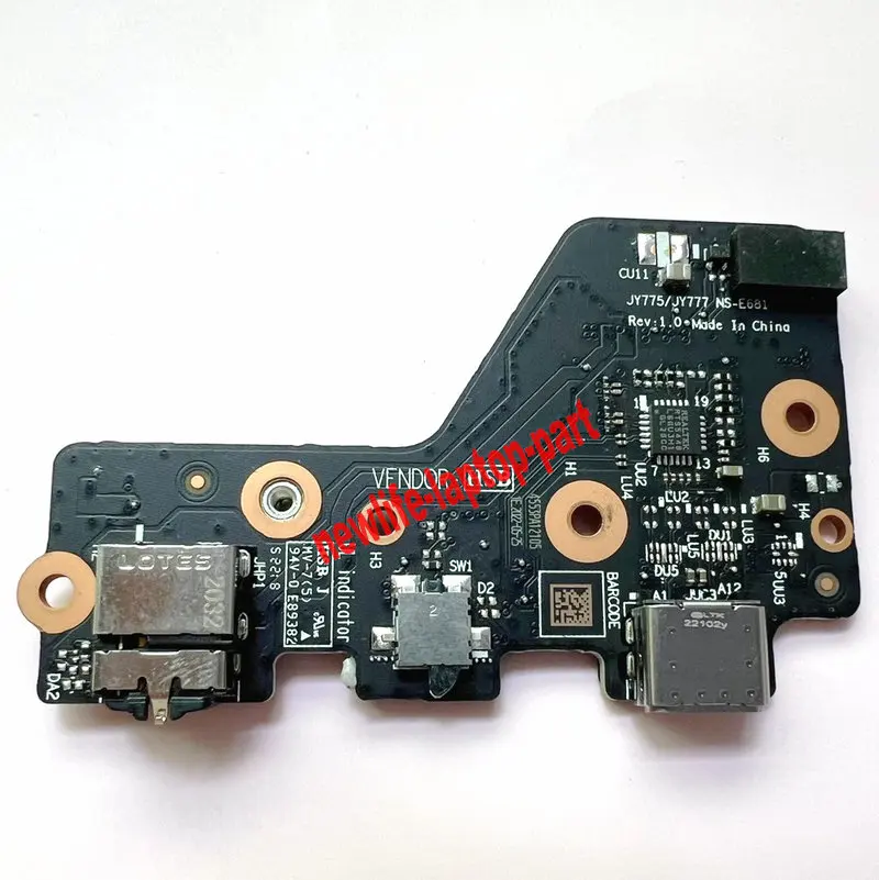 

Original For Lenovo Legion 7 16ARHA7 82UH Laptop USB USB-C TYPE-C AUDIO IO Board NS-E681