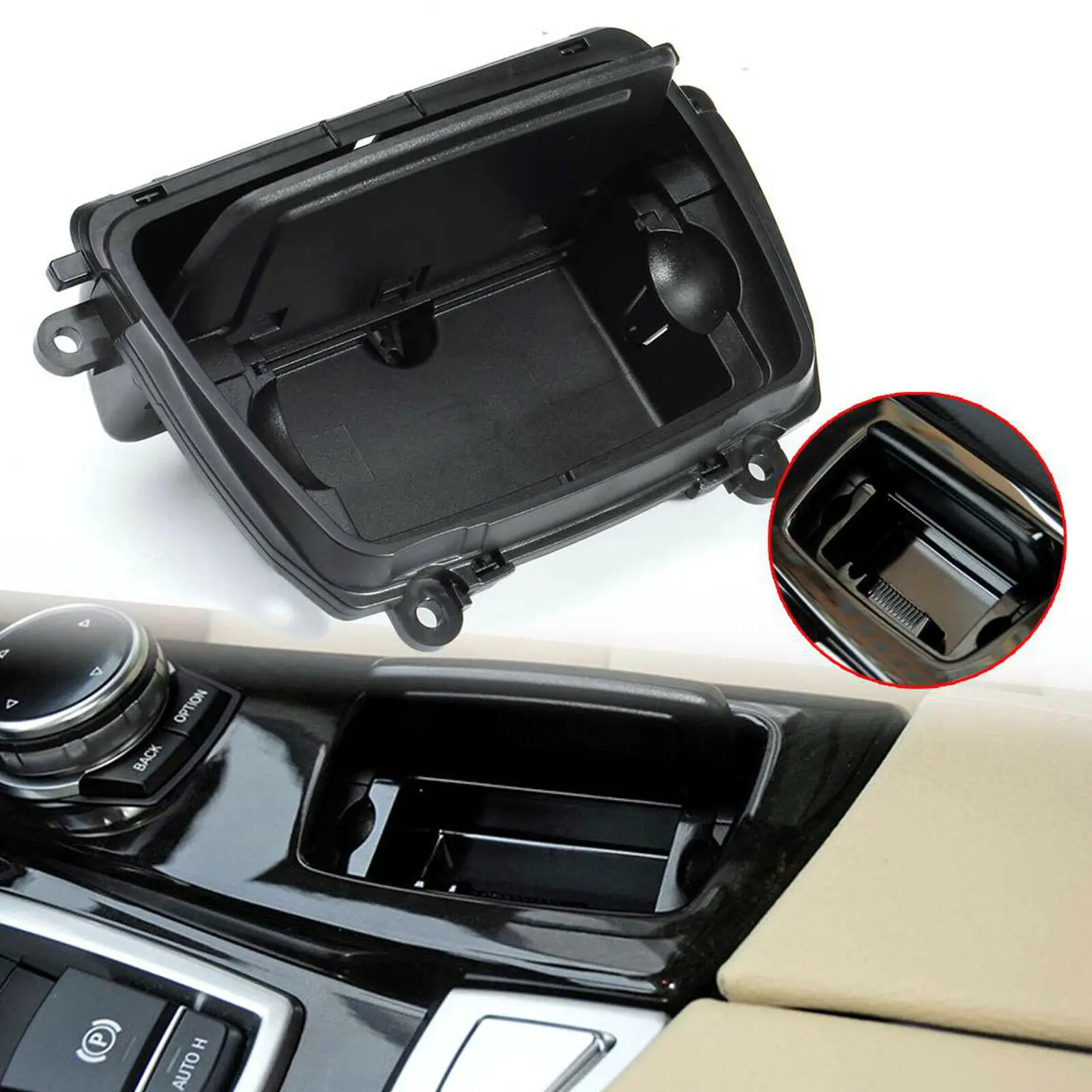 

Car Front Center Console Ashtray Cover 51169206347 Replacement For BMW 5 Serie F10 F11 F18 Automotive Interior Accessories