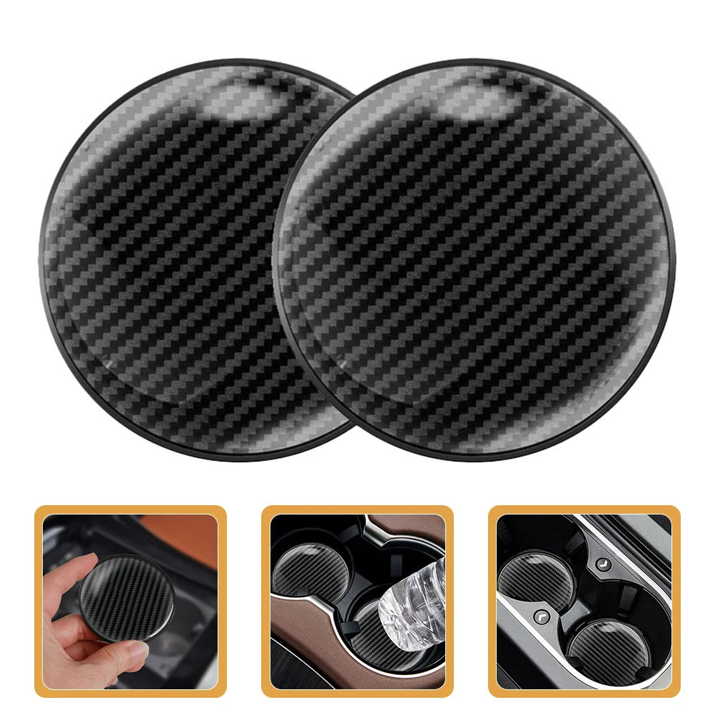 

2Pcs Reusable Saucers for Hot Drink Heat Resistant Cup Mat Anti-Scald Coasters for Car Anti-Scald Cup Mat Drink Coasters