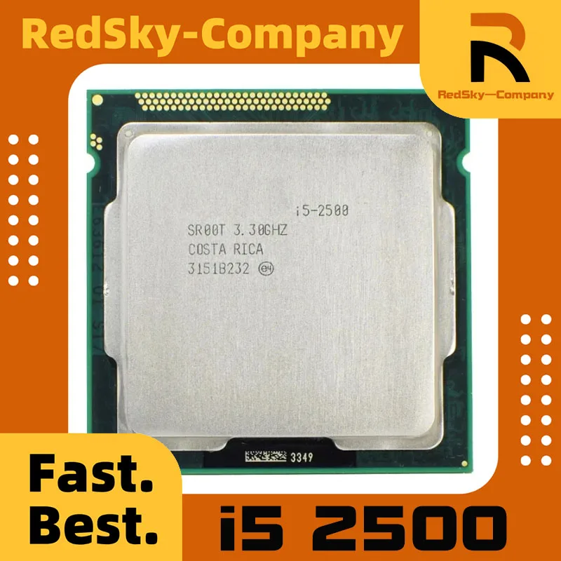 معالج وحدة المعالجة المركزية Core i5 2500 3.3 جيجا هرتز رباعي النواة LGA 1155