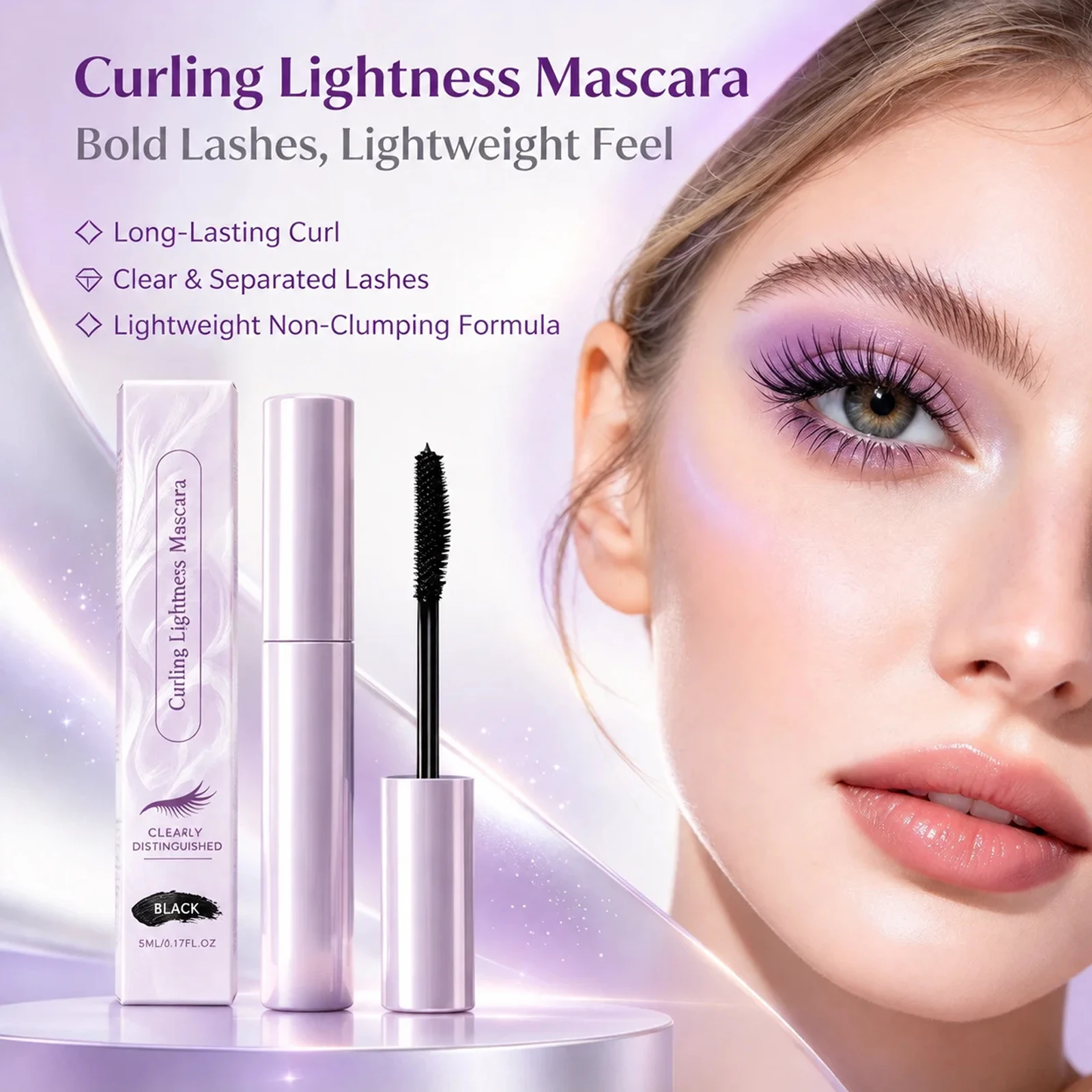 Curling Curling Mascara Long Lasting Smudge Proof Lengthening Thick Eyelashes Enhance Eye Outline Widening Eyes Natural Makeup Look 5ml - Aliexpress Deal