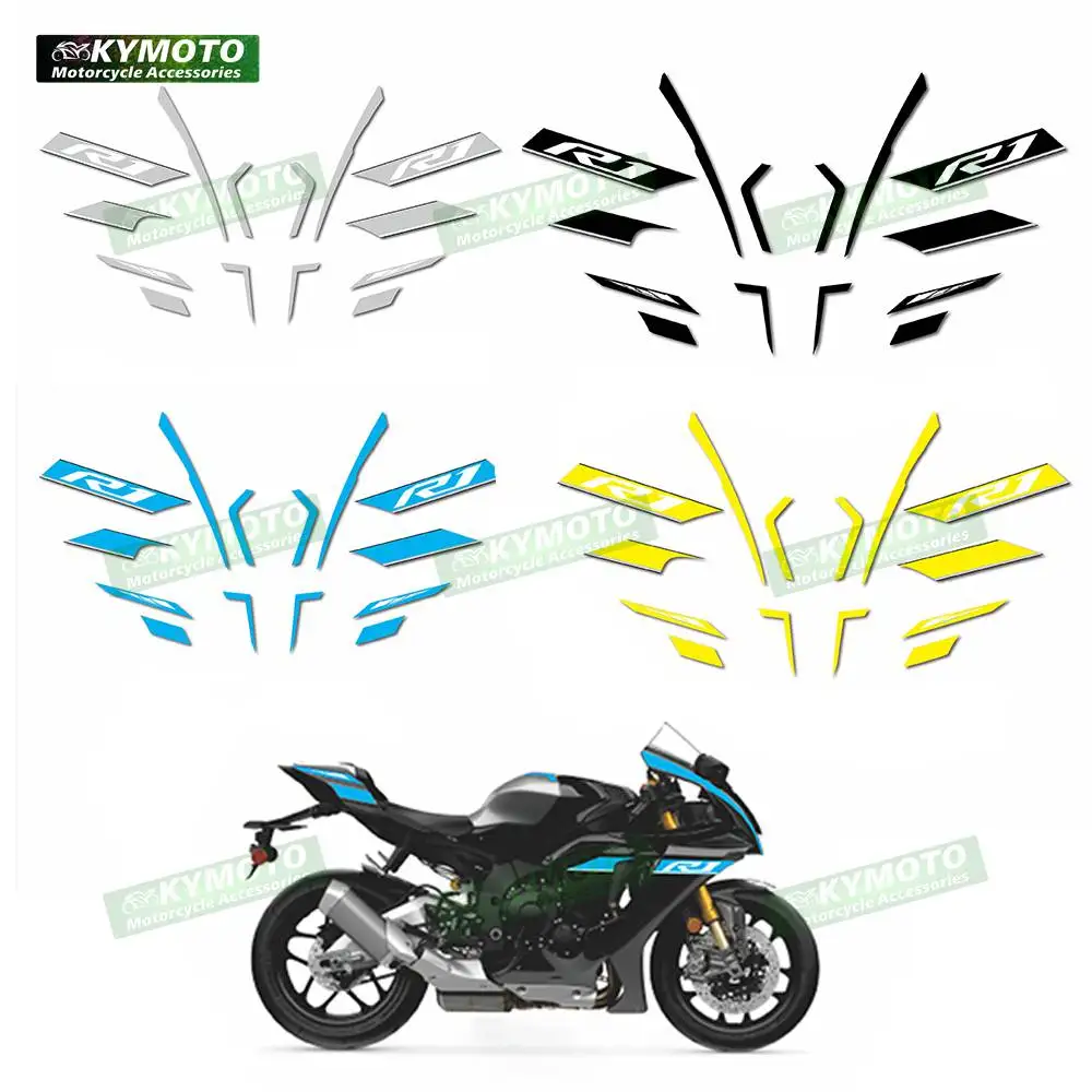For YZF R1 YZF R1-21 2022-2024 motorcycle parts fairing modification reflective stickers complete set of car stickers
