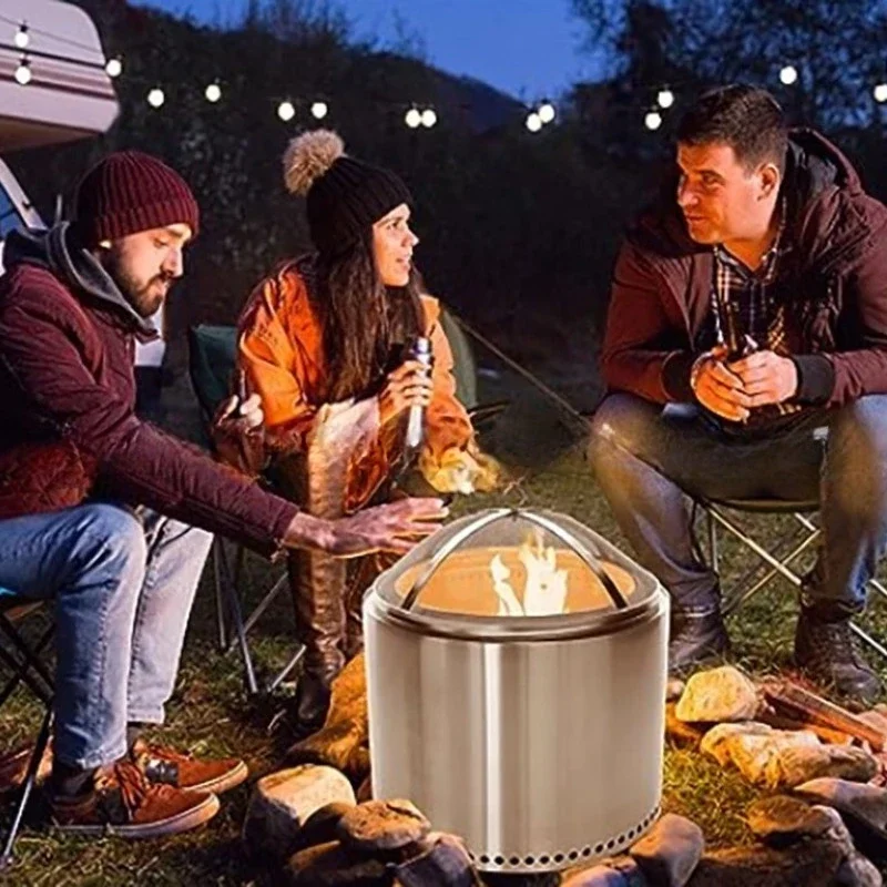 18 inch stainless steel spark screen outdoor portable stove cover courtyard fire plate folding mesh cover