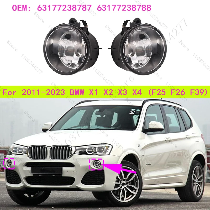 

Для BMW X1 X2 X3 X4 28i 28iX 28dX 35iX (F25 F26 F39 F48) 2011-2023 гг. Передние противотуманные фары (без лампочек) 63177238787 63177238788