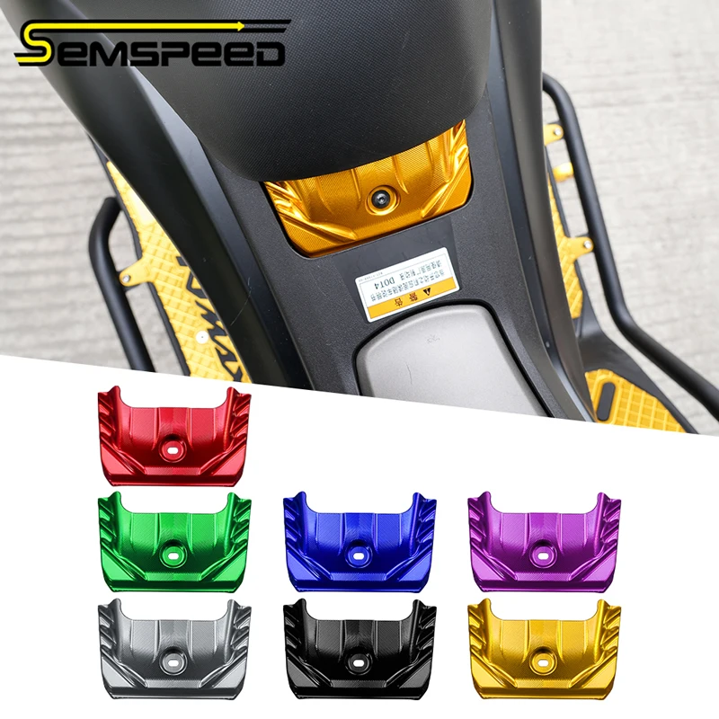 SEMSPEED CNC Aluminum Seat Cowl Cover For Yamaha NMAX 155 125 2020-2025 Underseat Front Decorative Panel Motorcycle Accessories