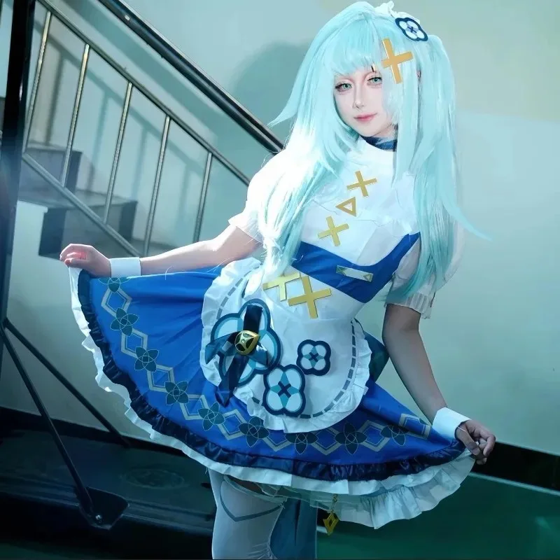 20151123 لعبة جديدة Genshin Impact Fanart Faruzan فستان خادمة كوسبلاي زي شعر مستعار مجموعة كاملة الزي حفلة الهالوماس لعب الأدوار Wo #2