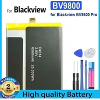 6580mAh BV 9800 Rechergeable Phone Battery for Blackview BV9800/ BV9800 Pro Replacement Batteries Bateria Warranty + Track Code