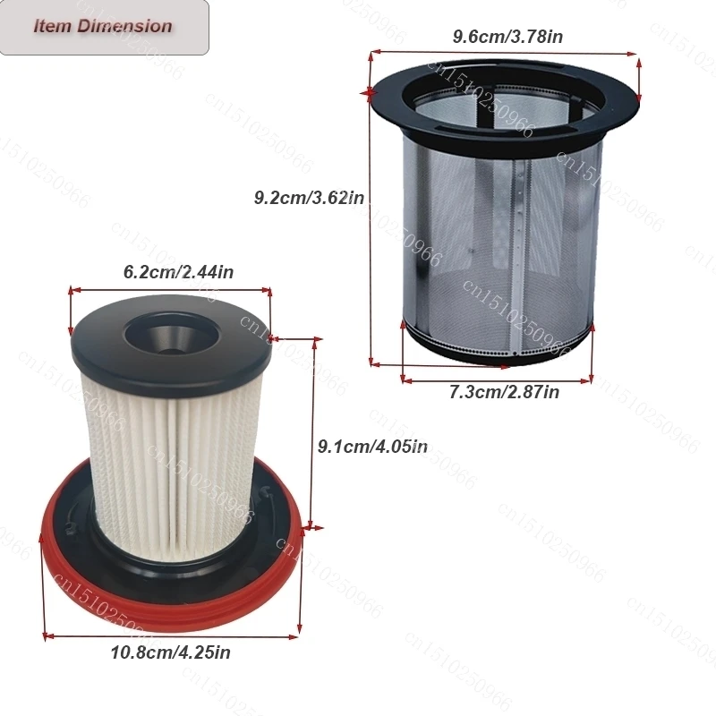 Replacement Filter 12040193 RotationClean for Bosch Unlimited Series 7 Cordless Vacuum Cleaner BKS711XXL BBS711W HEPA Filter