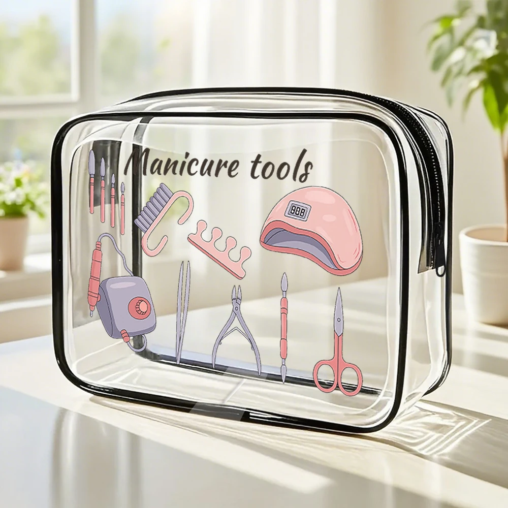 Cute Small Cosmetic Bag for Purse with Manicure Tools Print - Ideal Gifts for Women & Men, Wedding Bridesmaid Gifts