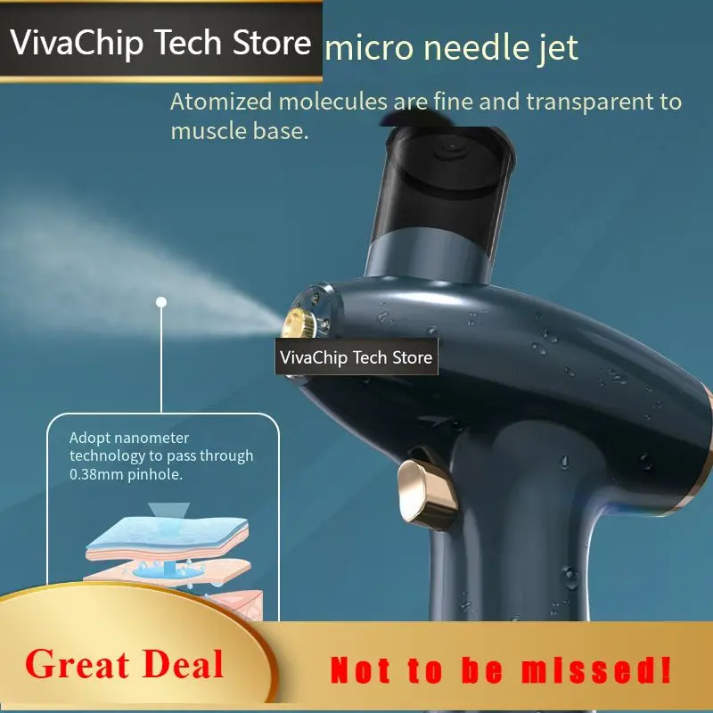 VivaCT2022 New Design Home Use Beauty Instrument Skin Care Facial Humidifier Oxygan Injection Water Nano Mist Sprayer