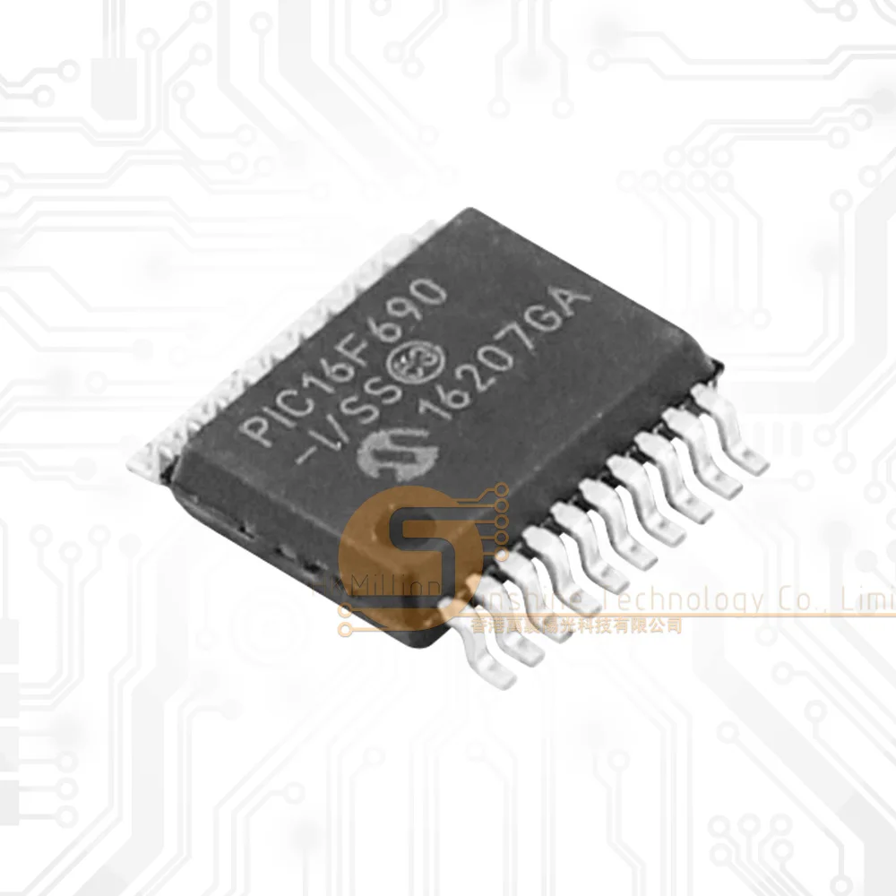 10pcs PIC16F690-I_SS SSOP-20-208mil PIC 20MHz 8 Bit New