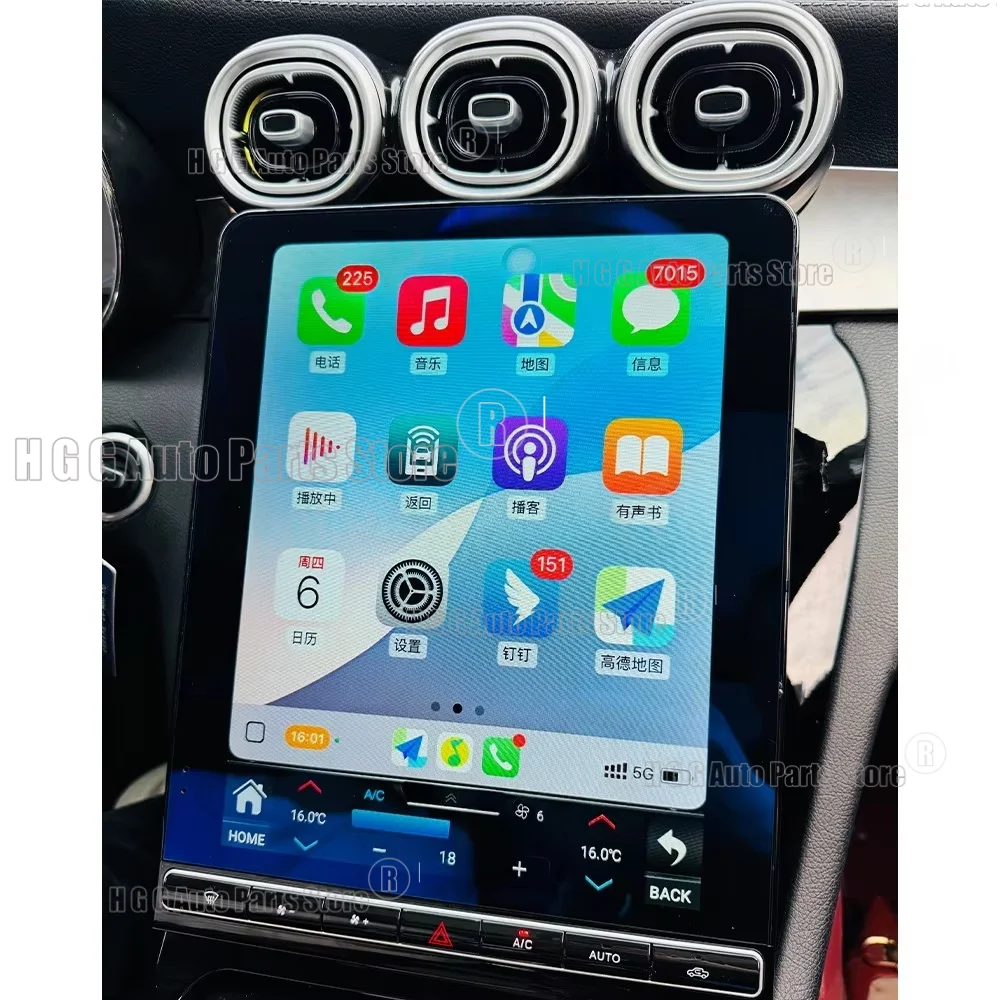 12 Inch Android For Mercedes-Benz GLC C-Class 2015-2022 Car Radio Carplay Car GPS Navigation Multimedia Player Head Uint Auto