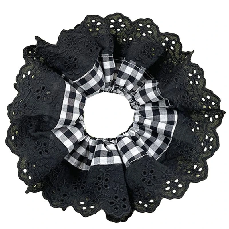 Mixed Colors Lace Ladies Girls Scrunchies Elastics Hair Ties Hair Bands Wrist Band Hair Accessories for Girlfriend