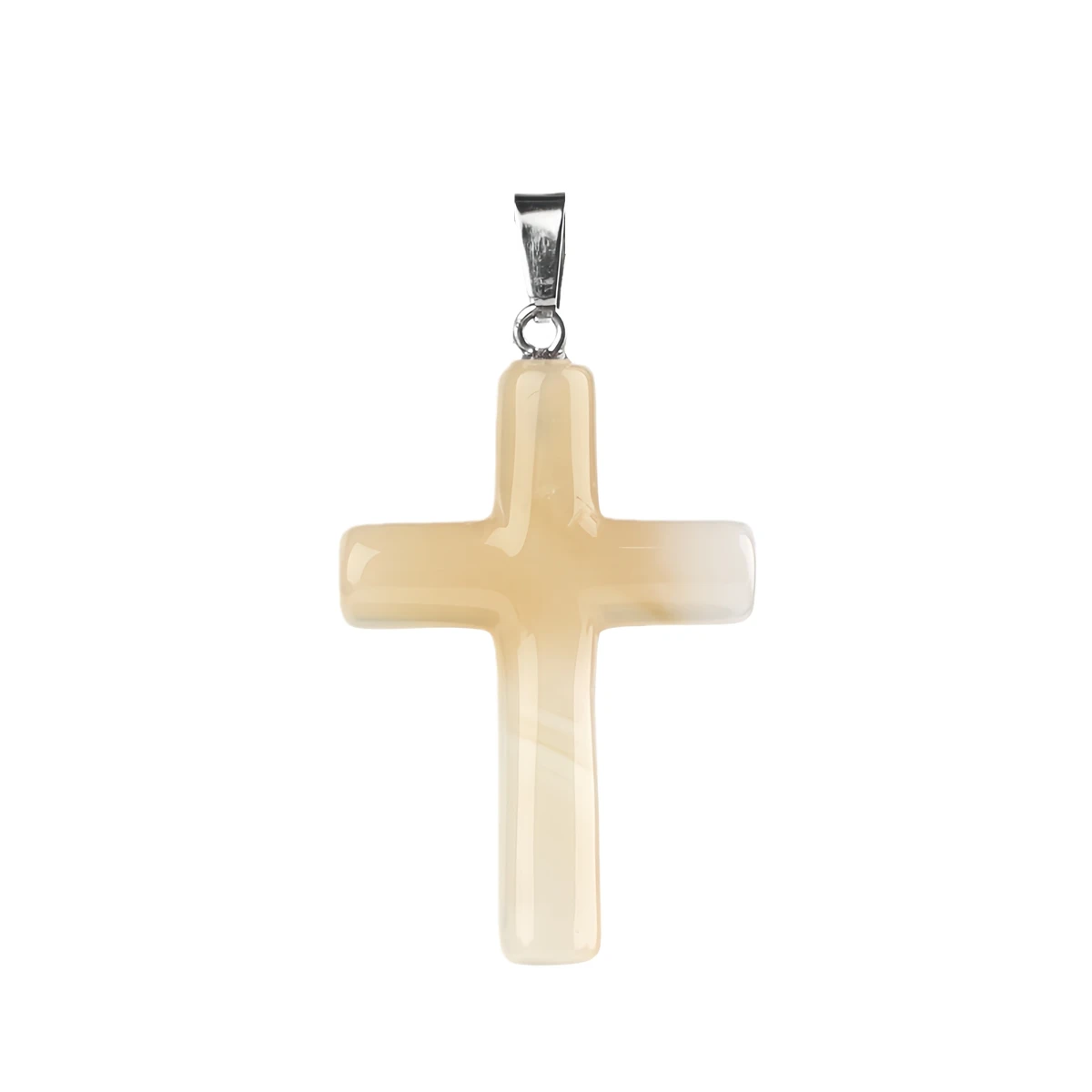 اليدوية مشتهى الأصفر اليشم الصليب الأحجار الكريمة قلادة قلادة للنساء الرجال شفاء شقرا 27x40 مللي متر كريستال دلايات المختنق مجوهرات #2