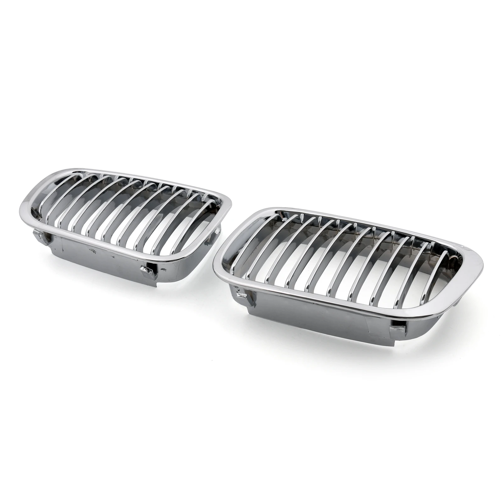 

Car Front Fence Grill Grille Chrome for BMW E46 4 Doors 1998-2001 3 Series