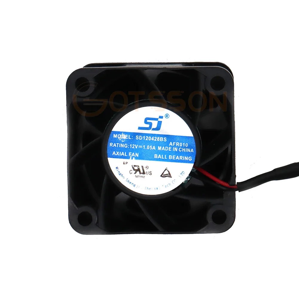 nuevo para ventilador de refrigeración SD de 40 mm 120428 BS AFR009 DC 12V 1.05A 4028 4CM 2 cables 40X40X28mm 2p Ventiladores de alta velocidad