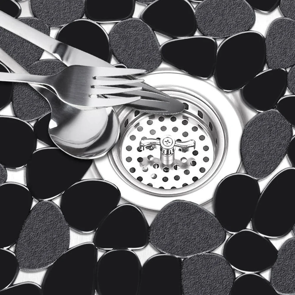 

2pcs Kitchen Mat Pvc Anti-Slip Protector Plastic Drain Mat For Home Use Non-Slip Pad For Ceramic Stainless Steel Sink