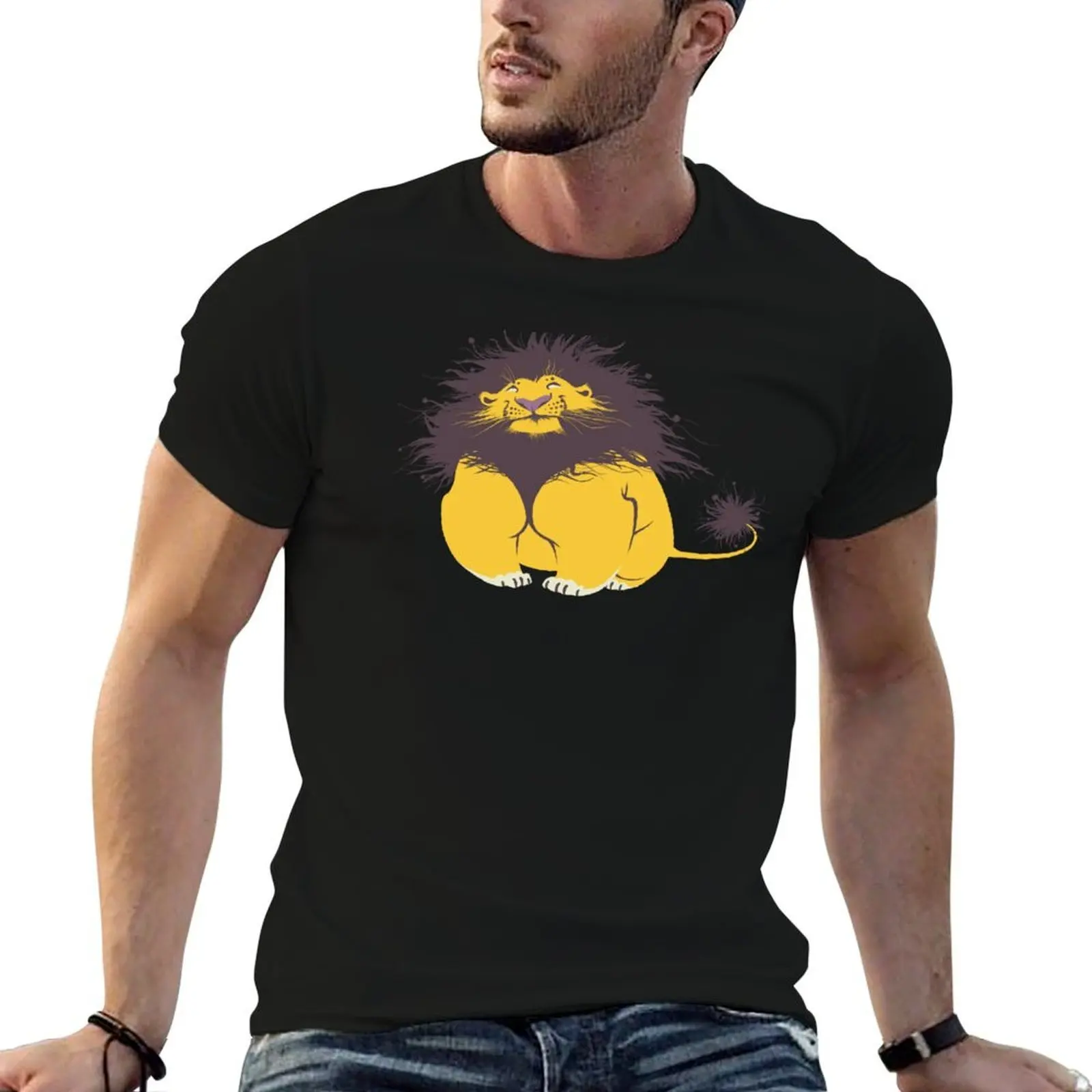 Fat and Happy T-Shirt t shirts for man pack cotton cotton tshirt 100% T-Shirt