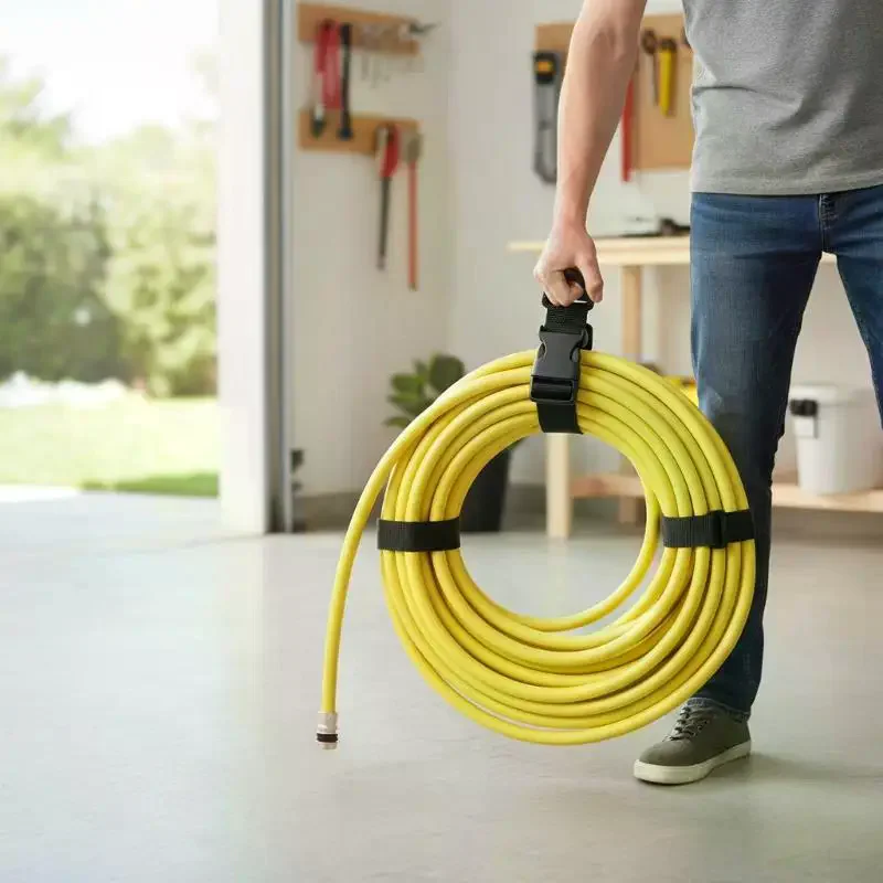 4 Pcs Adjustable Garden Hose Ties Heavy-Duty Extension Straps Reusable Hanging Storage For Garage Workshop