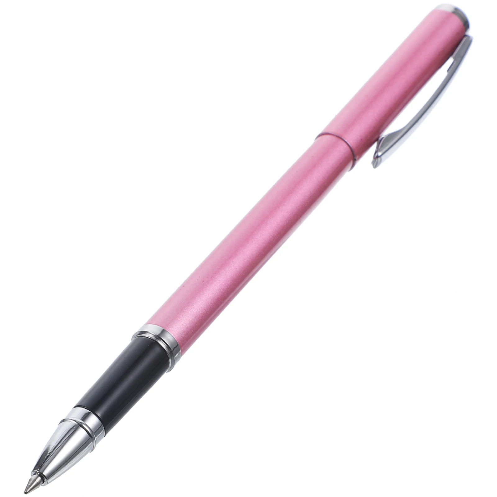 

Metal Fine Tip Calligraphy Pens Office Business Daily Use Silver Barrel Engraving Design Luxury Portable Gift Pen Set