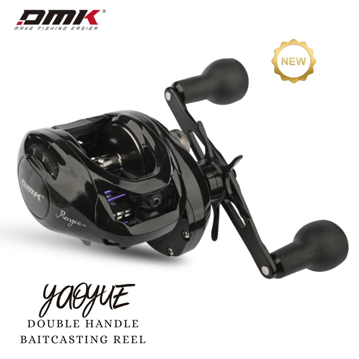 

26 New DMK Yaoyue Double Handle Baitcasting Reel 9+1BB 6.4:1 Fishing Reel For Frog & Snakehead Fishing