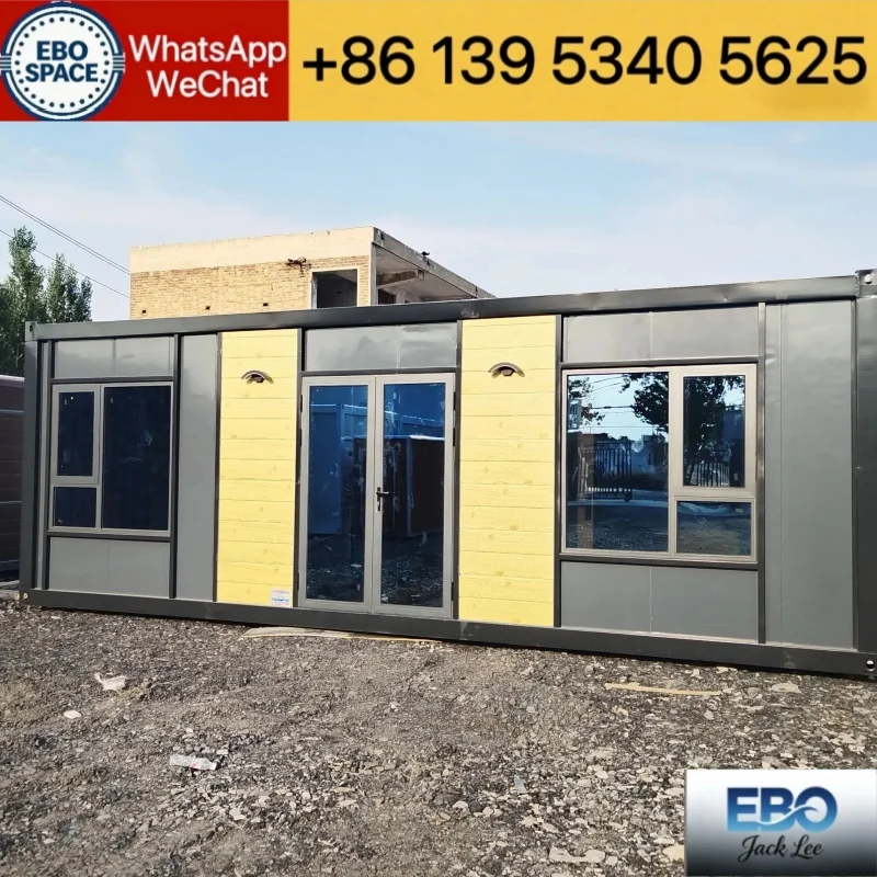 Outdoor micro home 40ft modular foldable prefab container house waterproof expandable design kitchen bathroom included