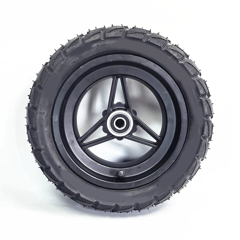 Super Sale 90/55-6.5 Off-Road Tubeless Tire W/Disc Brakes Front Wheel Assembly for 11-Inch Electric Scooters Inner Diameter 12mm