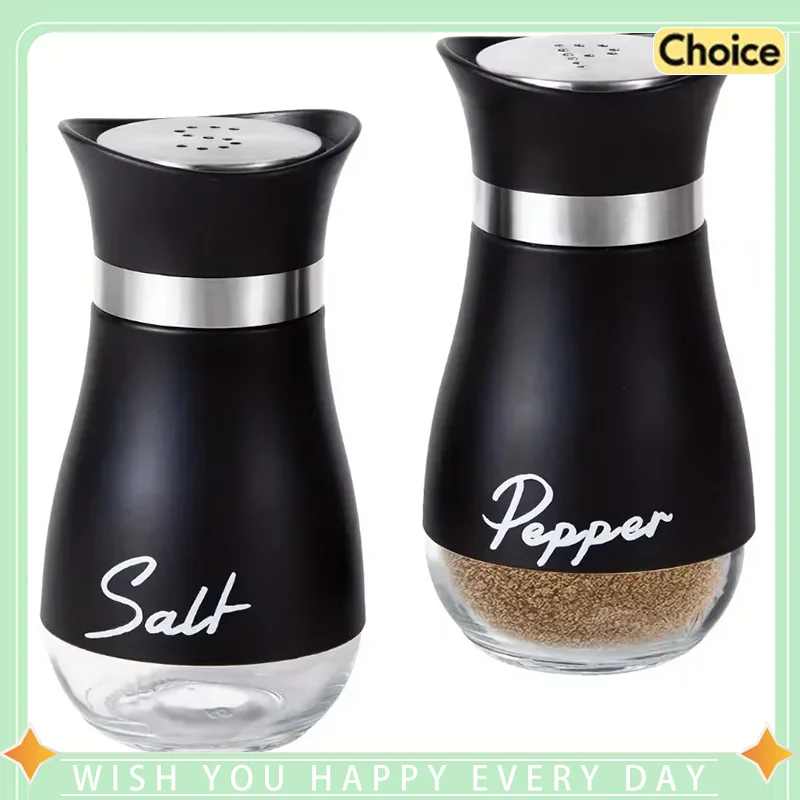 Frascos de sal recargables, juego de agitadores de pimienta, botellas de condimentos, tarros de condimentos para comino, botellas de especias para Picnic, contenedor para cocinar, 2 uds.