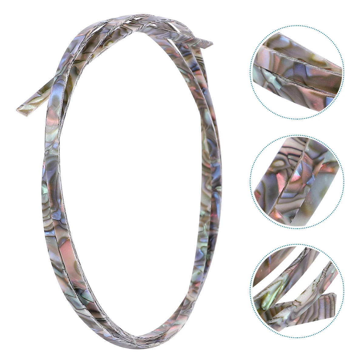 2 قطعة ABS الغيتار Purfling ملزمة شرائط البني قسط تقليم أجزاء ل الغيتار باس القيثارة إصلاح ملزمة قطاع Purfling قطاع #5