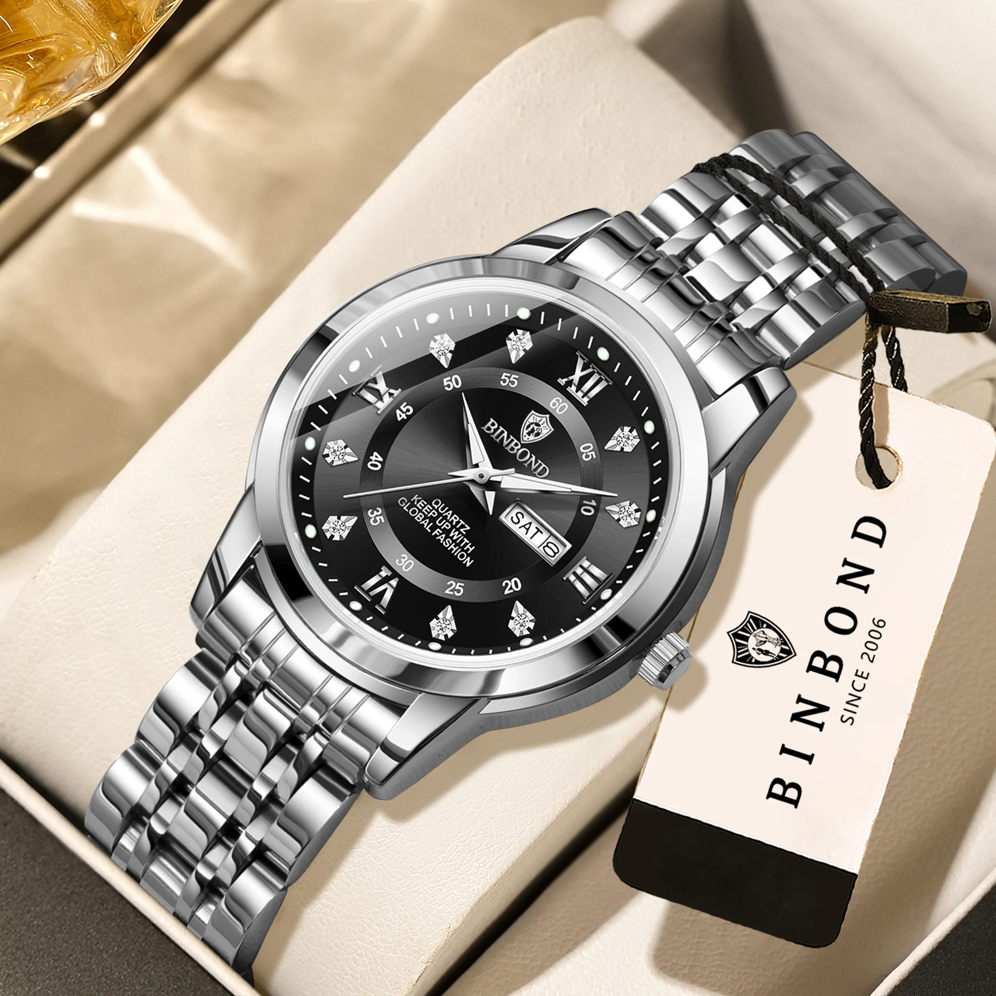 Men's Original Quartz Watch, Waterproof Luminous Design