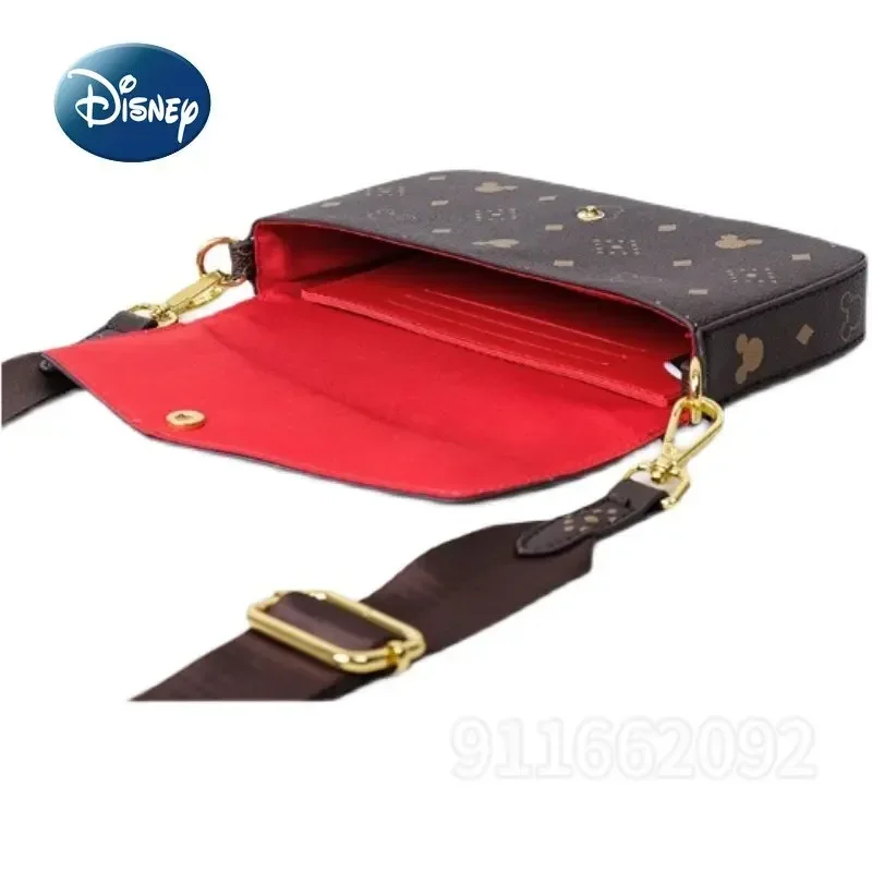 Disney Mickey New Women\'s Shoulder Bag Luxury Brand Original Women\'s Bag 3-piece Set Fashionable Women\'s Shoulder Crossbody Bag