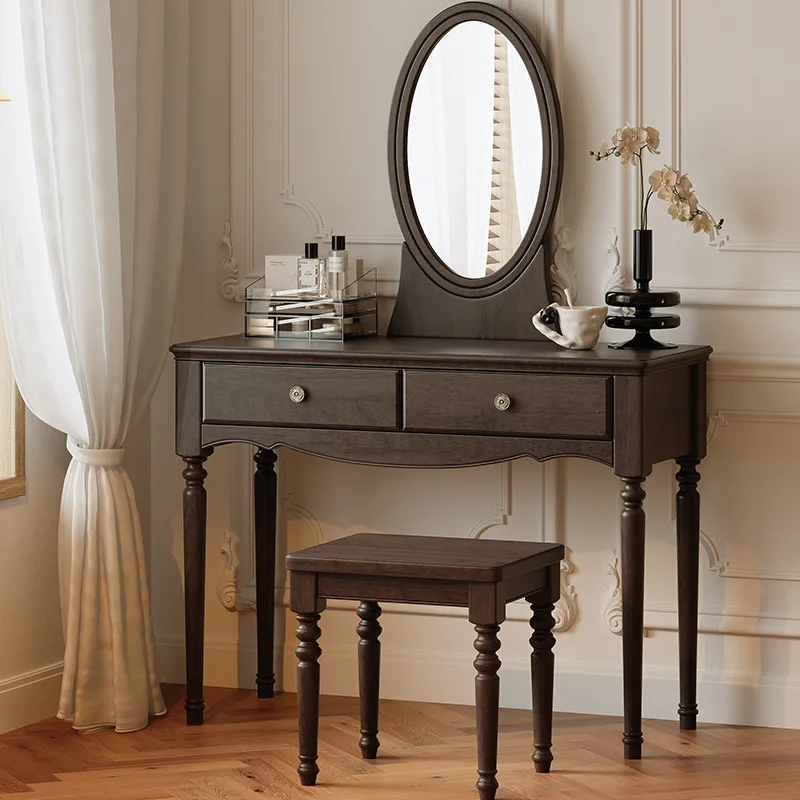 

SM home dresser retro master bedroom light luxury makeup table new medieval furniture