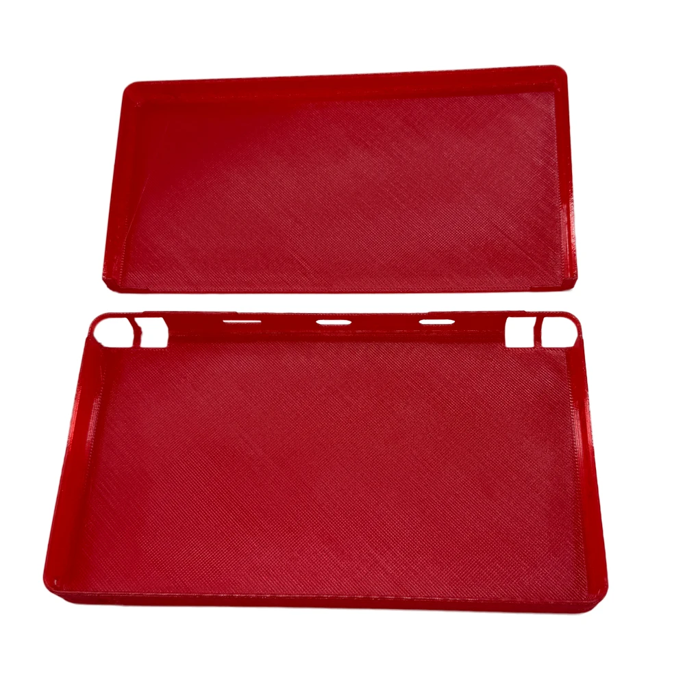 TPU Flexible Protective Shell for Anbernic RG DS Game Console Protective Cover Orange Black Translucent Red Translucent Red