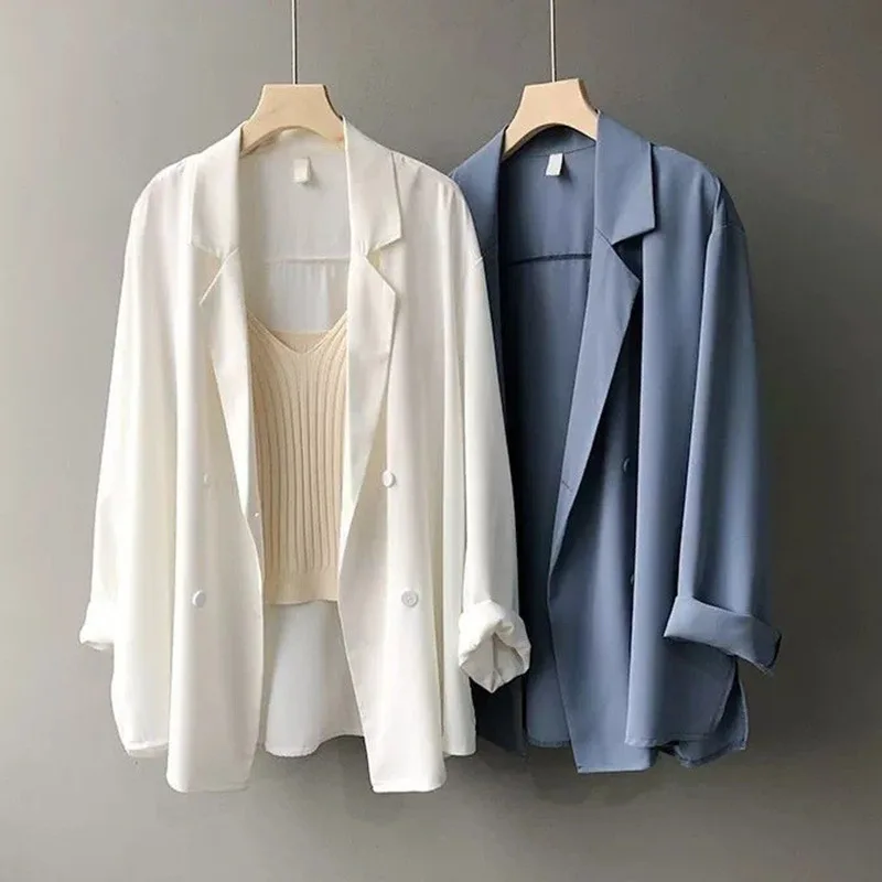 

Suit jacket for women in spring and summer 2025 slim design with a British style and loose fit Korean style sun protection sui