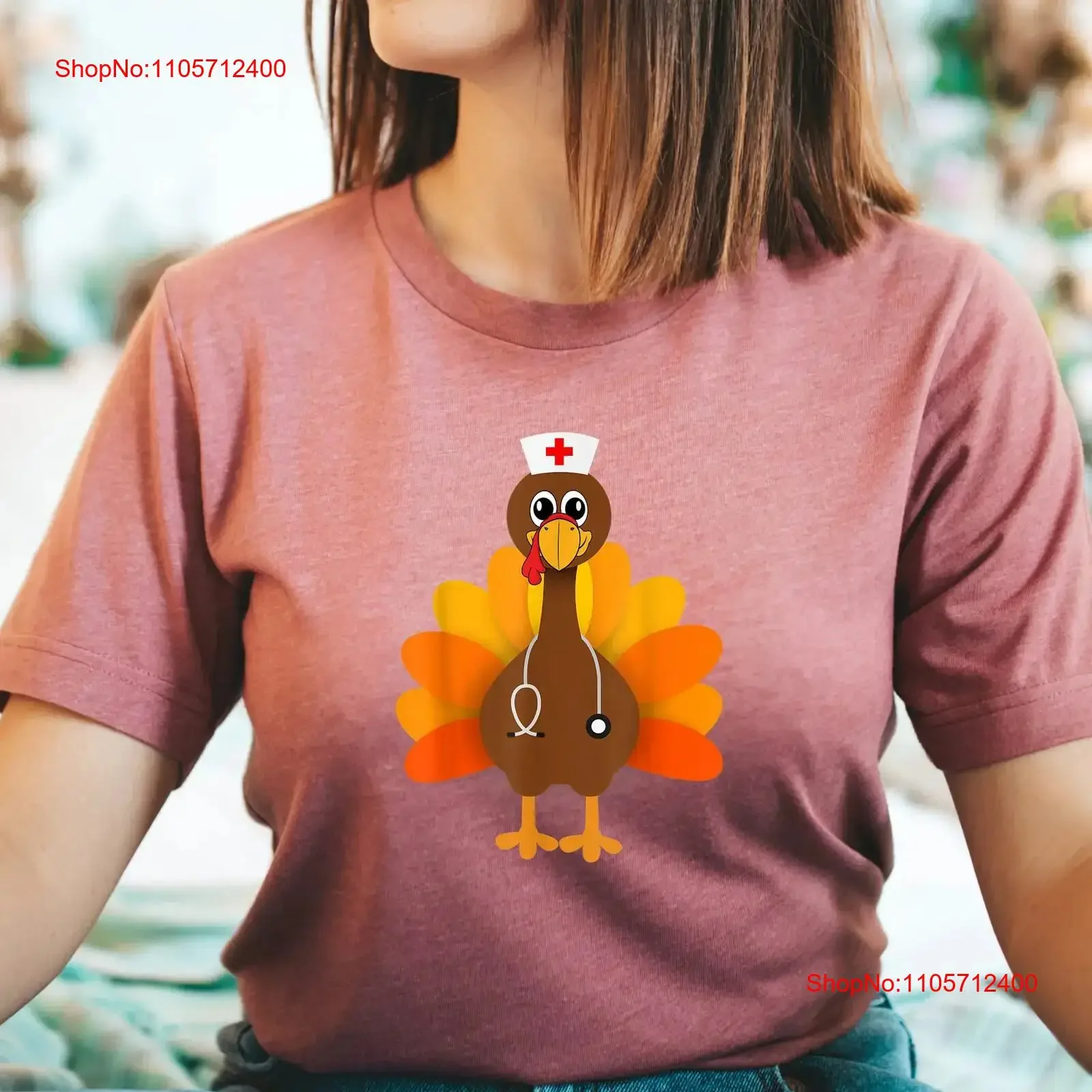 Nurse Turkey T Shirt Thanksgiving Thankful Appreciation Funny vintage Washed designer clothes graphic Soft Comfortable