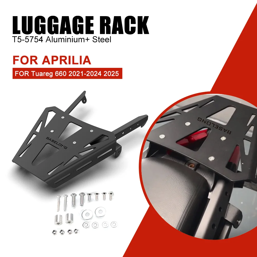 2021-2022-2023-2024-2025 For Aprilia Tuareg 660 Rear Seat Area Covering Rear Luggage Rack Carrier Tail Mount Tuareg660