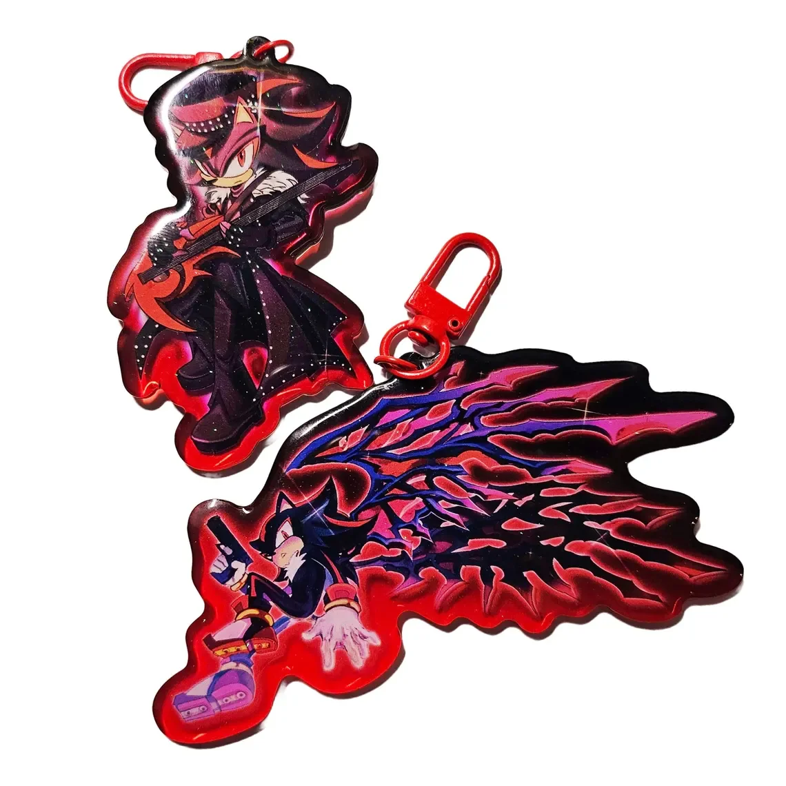 Shadow Keychain Pendant Unisex Stainless Steel Charms Pendants for Jewelry Making