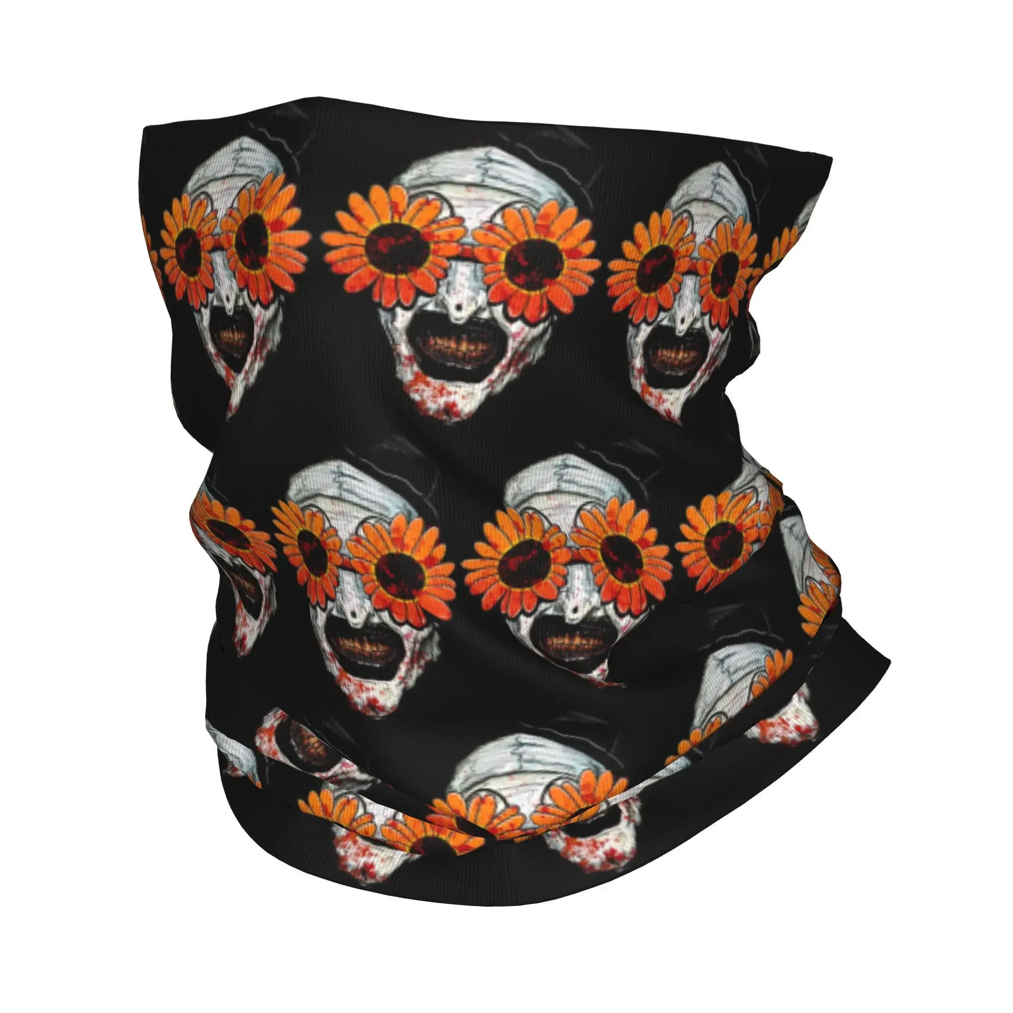 

Art The Clown Terrifier 2 Sunflower Sunglasses Bandana Neck Gaiter Face Scarf Warm Balaclava Cycling For Men Women Adult Winter