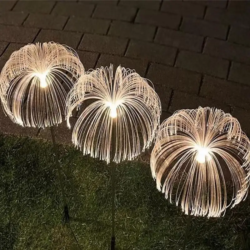 Solar Jellyfish Light Outdoor Waterproof Flowers Garden Lamp 7 Color Changing Landscape Yard Patio Pathway Christmas Sun Light