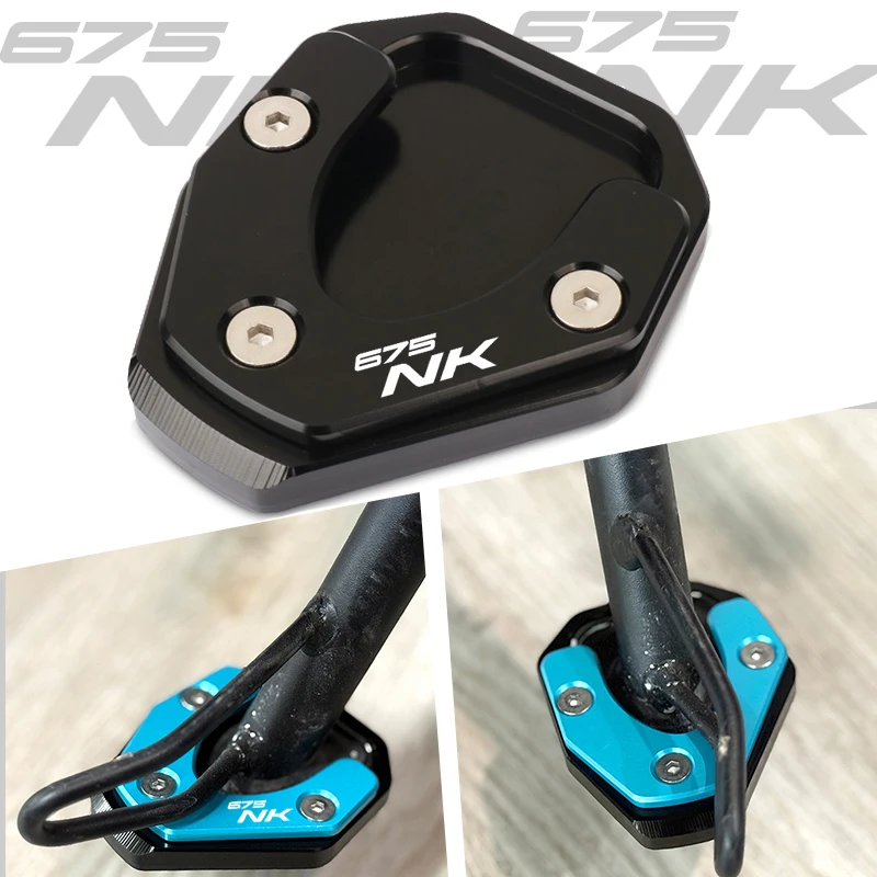 Fit For CF 675NK 675 NK 2025 Motorcycle Accessories CNC Kickstand Sidestand Stand Extension Enlarger Pad