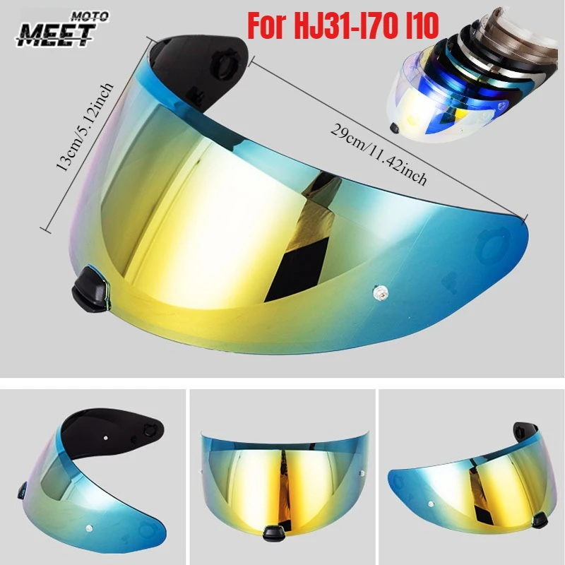 

For HJ31 Motorcycle Helmet I70 I10 Full Face UV Protection High Definition PC Lens Anti-Reflective Helmet Accessories 헬멧반모