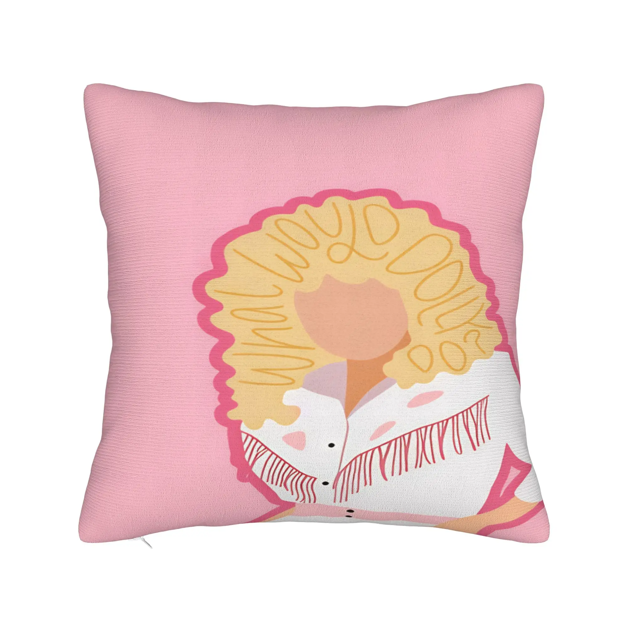 Dollys Partons Pillow Cover  Kawaii Pillow Case For Chair Sofa Home Decor Custom Cushion Cover Gift Idea