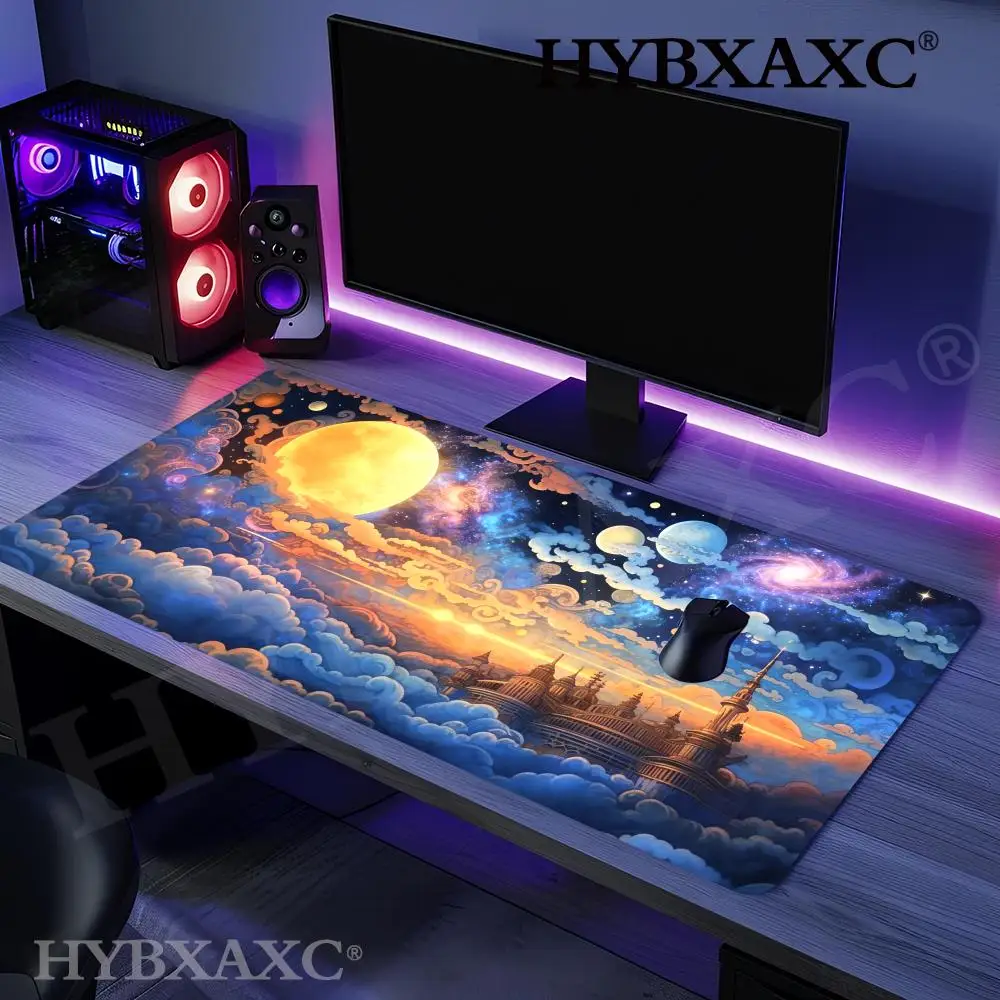

HYBXAXCDreamy Worlds Under Moonlight Mouse Pad Non-Slip Rubber Base Mouse Mat for Office Home Gaming PC Laptop