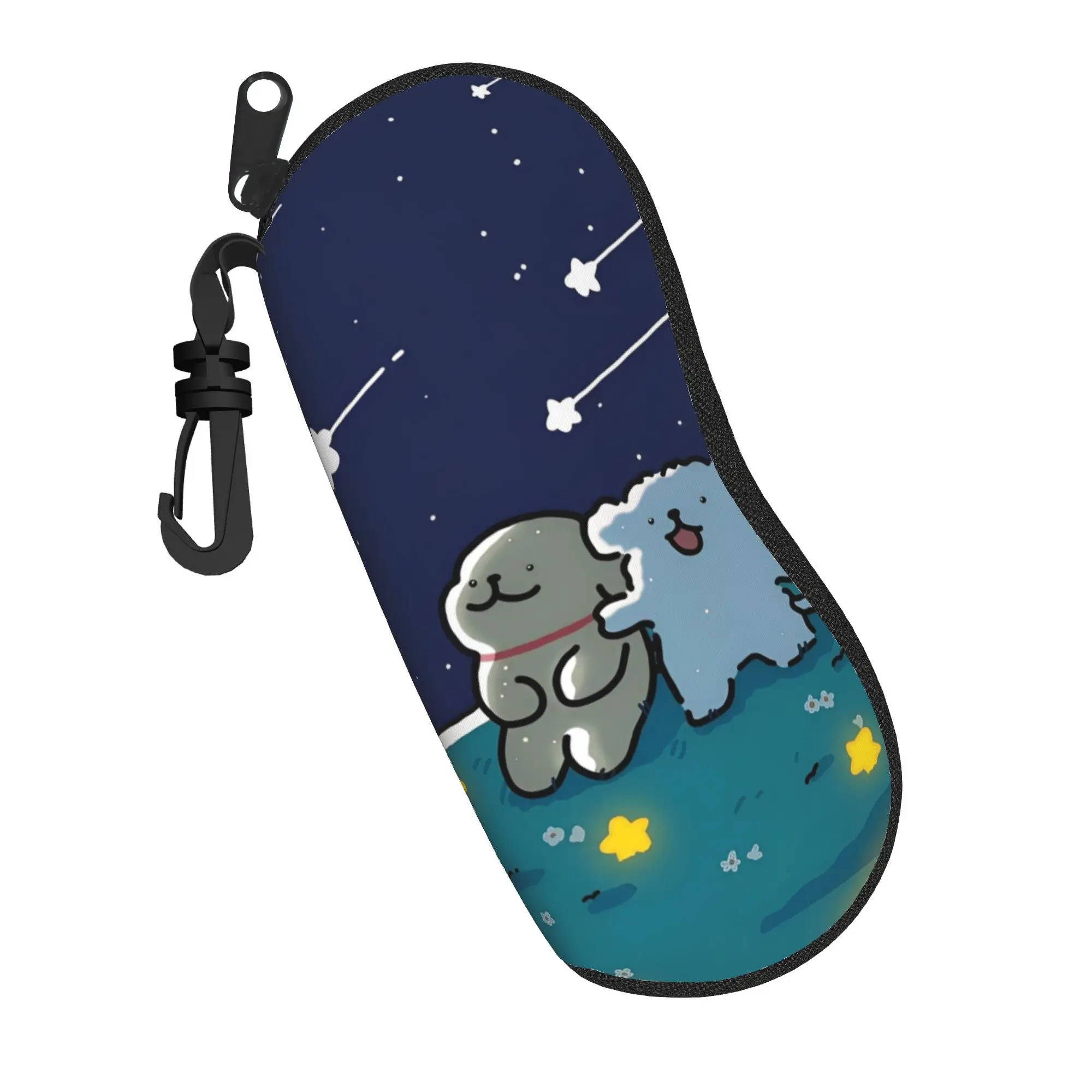 Cute Cartoon Glasses Case Maltese Golden Kawaii Couple Line Dogs Accessories  Box  Glasses Storage Box Ins Style Sunglasses Box